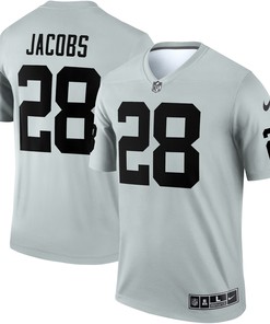Josh Jacobs Las Vegas Raiders Inverted Legend Jersey - Silver Nfl