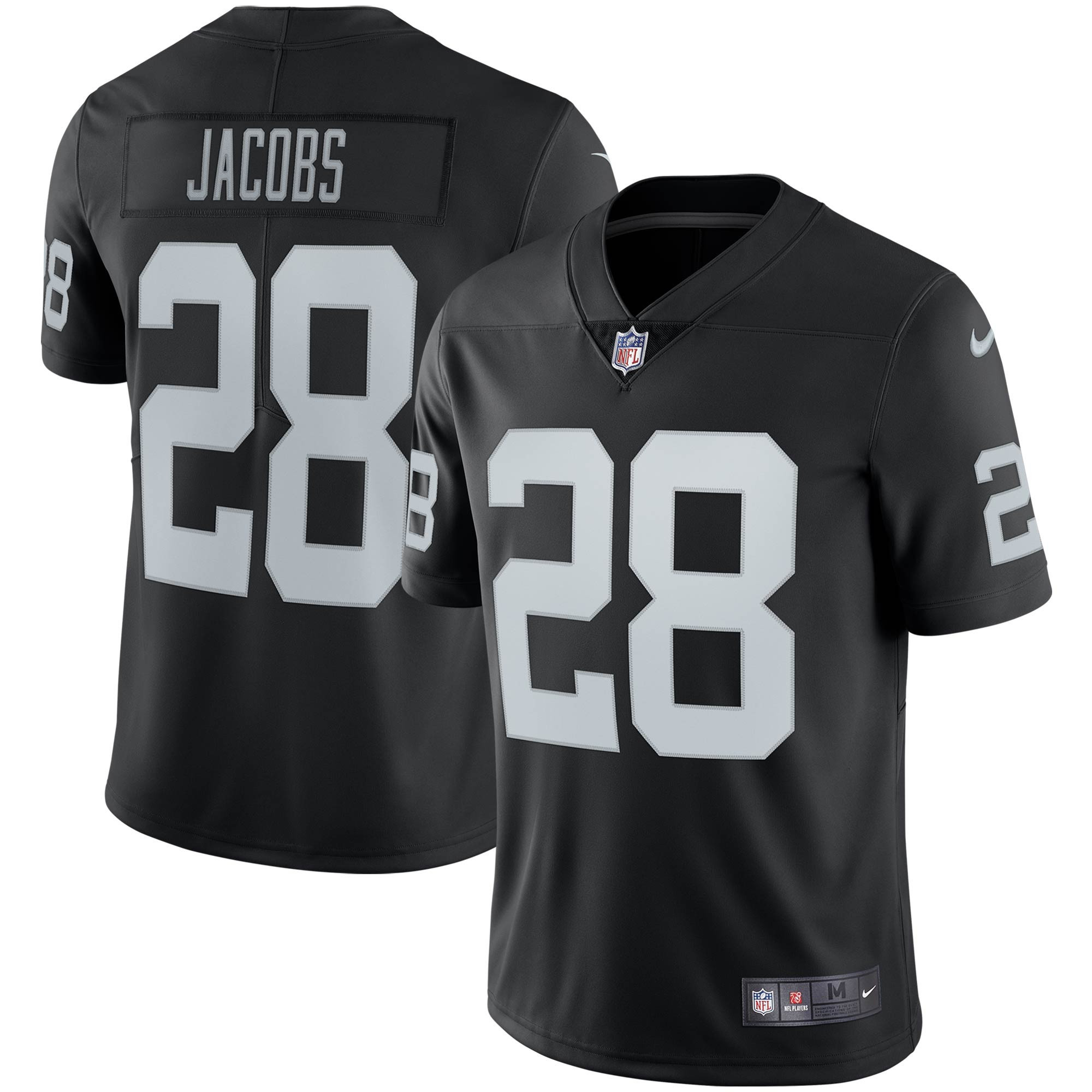 Josh Jacobs Las Vegas Raiders Vapor Limited Jersey Black Nfl