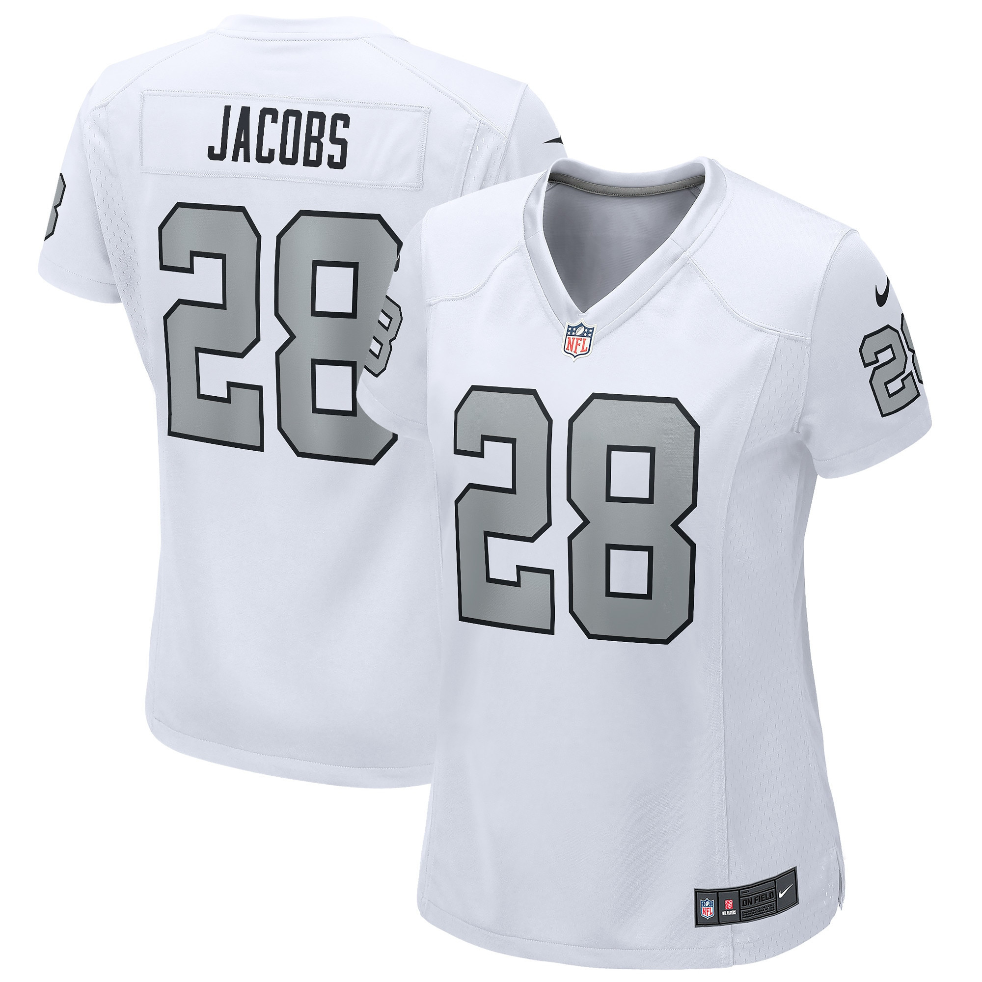 Josh Jacobs Las Vegas Raiders Womens Alternate Game Player Jersey White Nfl