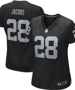 Josh Jacobs Las Vegas Raiders Womens Game Player Jersey Black Nfl