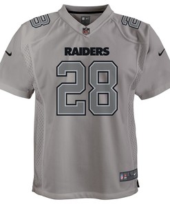 Josh Jacobs Las Vegas Raiders Youth Atmosphere Game Jersey - Gray