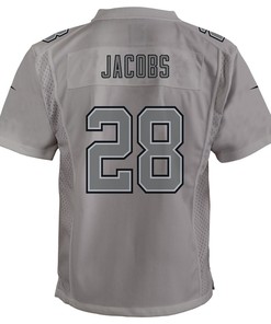Josh Jacobs Las Vegas Raiders Youth Atmosphere Game Jersey - Gray