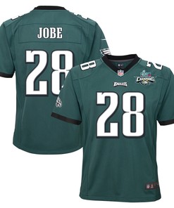 Josh Jobe 28 Philadelphia Eagles Super Bowl LVII Champions 2 Stars 2 Stars Youth Game Jersey - Black