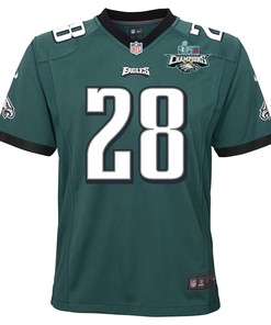 Josh Jobe 28 Philadelphia Eagles Super Bowl LVII Champions 2 Stars 2 Stars Youth Game Jersey - Black