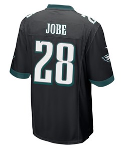 Josh Jobe 28 Philadelphia Eagles Super Bowl LVII Champions 2 Stars Men Game Jersey - Black