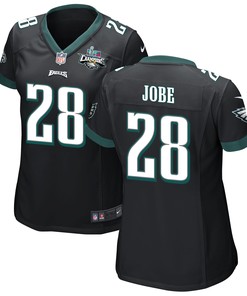 Josh Jobe 28 Philadelphia Eagles Super Bowl LVII Champions 2 Stars Women Game Jersey - Black