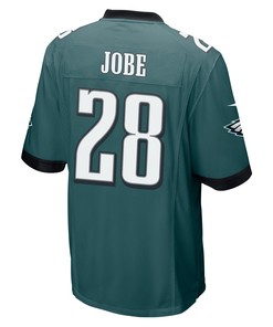 Josh Jobe 28 Philadelphia Eagles Super Bowl LVII Champions Men Game Jersey - Midnight Green