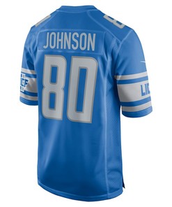 Josh Johnson Detroit Lions Player Game Jersey - Blue