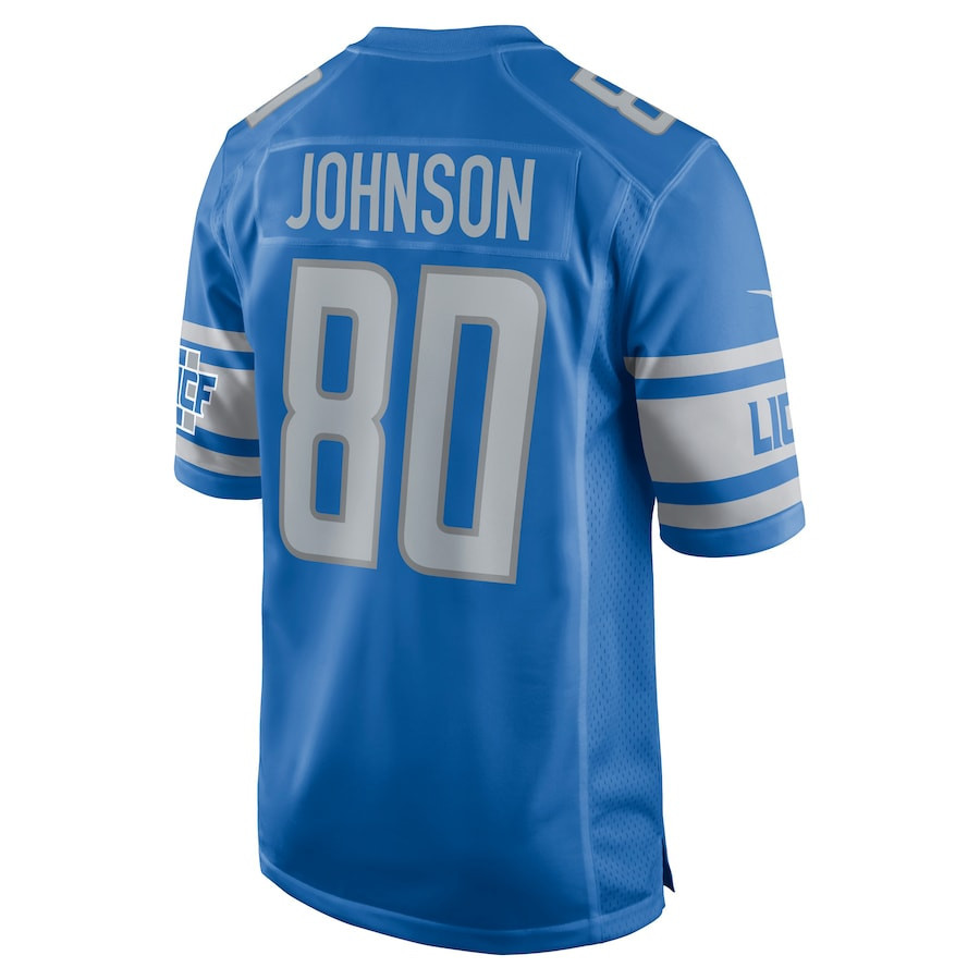 Josh Johnson Detroit Lions Player Game Jersey - Blue