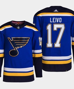 Josh Leivo 17 St. Louis Blues 2022-23 Primegreen Home Royal Jersey