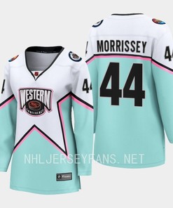 Josh Morrissey 44 Winnipeg Jets White 2023 All-Star Western Conference Jersey Women