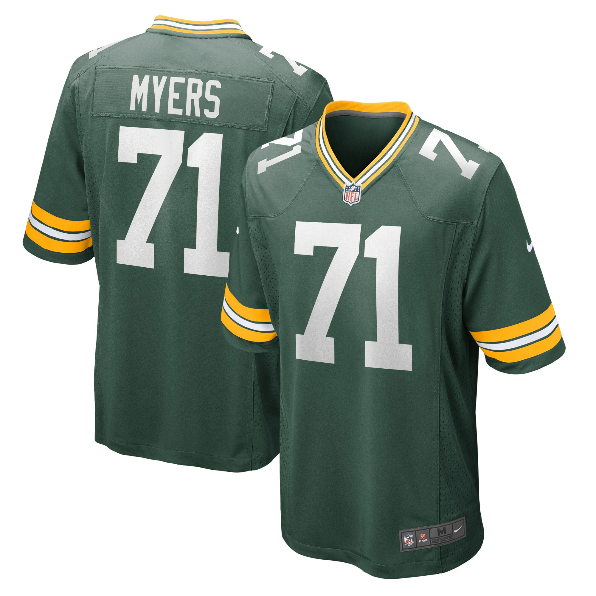 Josh Myers Green Bay Packers Game Jersey - Green Nfl