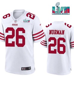 Josh Norman 26 San Francisco 49Ers Super Bowl LVII Men Game Jersey- White