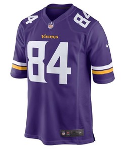 Josh Oliver 84 Minnesota Vikings Men Game Jersey - Purple