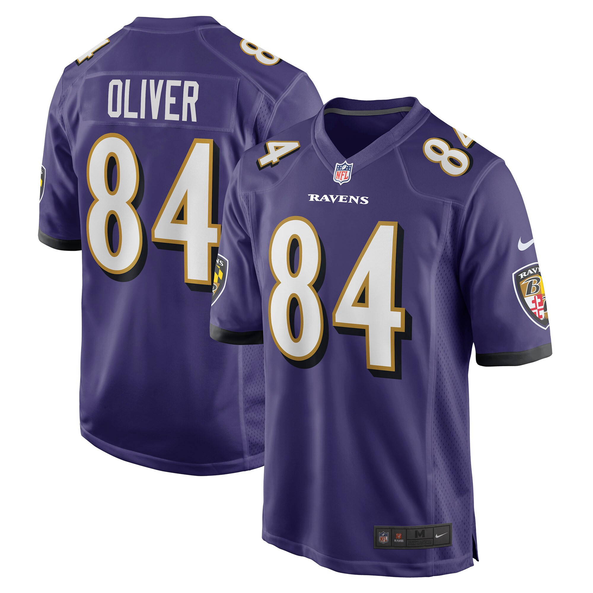 Josh Oliver Baltimore Ravens Game Jersey - Purple Nfl