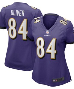 Josh Oliver Baltimore Ravens Womens Game Jersey - Purple Nfl