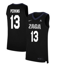 Josh Perkins 13 Gonzaga Bulldogs Elite Basketball Men Jersey - Black