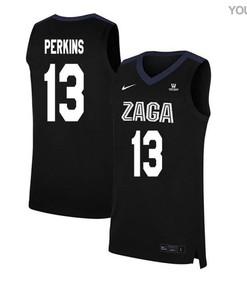 Josh Perkins 13 Gonzaga Bulldogs Elite Basketball Youth Jersey - Black