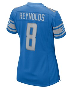 Josh Reynolds 8 Detroit Lions Women's Player Game Jersey - Blue