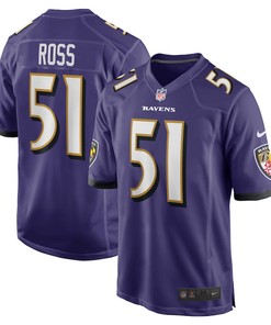 Josh Ross Baltimore Ravens Game Player Jersey - Purple