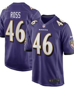 Josh Ross Baltimore Ravens Player Game Jersey - Purple