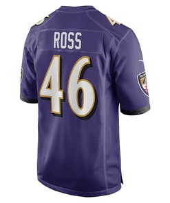 Josh Ross Baltimore Ravens Player Game Jersey - Purple