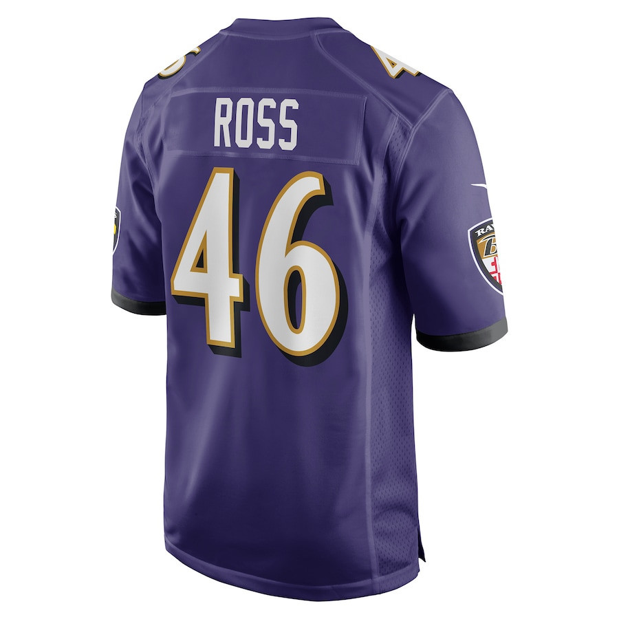 Josh Ross Baltimore Ravens Player Game Jersey - Purple