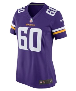Josh Sokol 60 Minnesota Vikings Women's Home Game Player Jersey - Purple