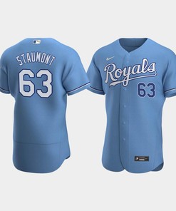 Josh Staumont 63 Kansas City Royals Light Blue Alternate Jersey