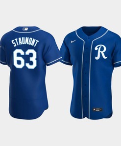 Josh Staumont 63 Kansas City Royals Team Logo Royal Alternate Jersey