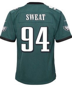 Josh Sweat 94 Philadelphia Eagles Super Bowl LVII Champions 2 Stars 2 Stars Youth Game Jersey - Black