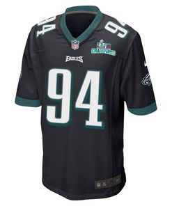 Josh Sweat 94 Philadelphia Eagles Super Bowl LVII Champions Men Game Jersey - Black