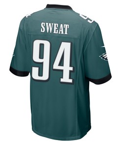 Josh Sweat 94 Philadelphia Eagles Super Bowl LVII Champions Men Game Jersey - Midnight Green