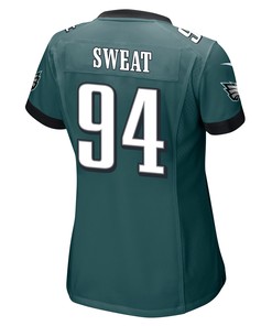Josh Sweat 94 Philadelphia Eagles Super Bowl LVII Champions Women Game Jersey - Midnight Green
