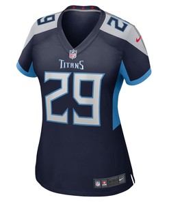 Josh Thompson 29 Tennessee Titans Women's Home Game Player Jersey - Navy