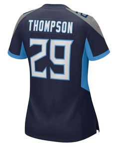 Josh Thompson 29 Tennessee Titans Women's Home Game Player Jersey - Navy