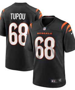 Josh Tupou 68 Cincinnati Bengals Game Player Jersey - Black