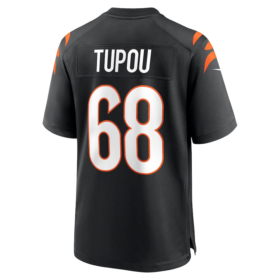 Josh Tupou 68 Cincinnati Bengals Game Player Jersey - Black