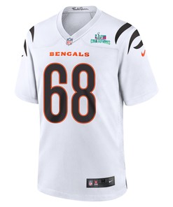 Josh Tupou 68 Cincinnati Bengals Super Bowl LVII Champions Men Game Jersey - White