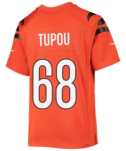 Josh Tupou 68 Cincinnati Bengals Super Bowl LVII Champions Youth Alternate Game Jersey - Black
