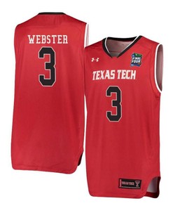 Josh Webster 3 Texas Tech Red Raiders Basketball Jersey Red