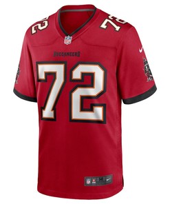 Josh Wells 72 Tampa Bay Buccaneers Game Jersey - Red