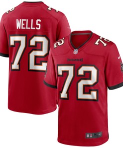 Josh Wells Tampa Bay Buccaneers Game Jersey - Red Nfl