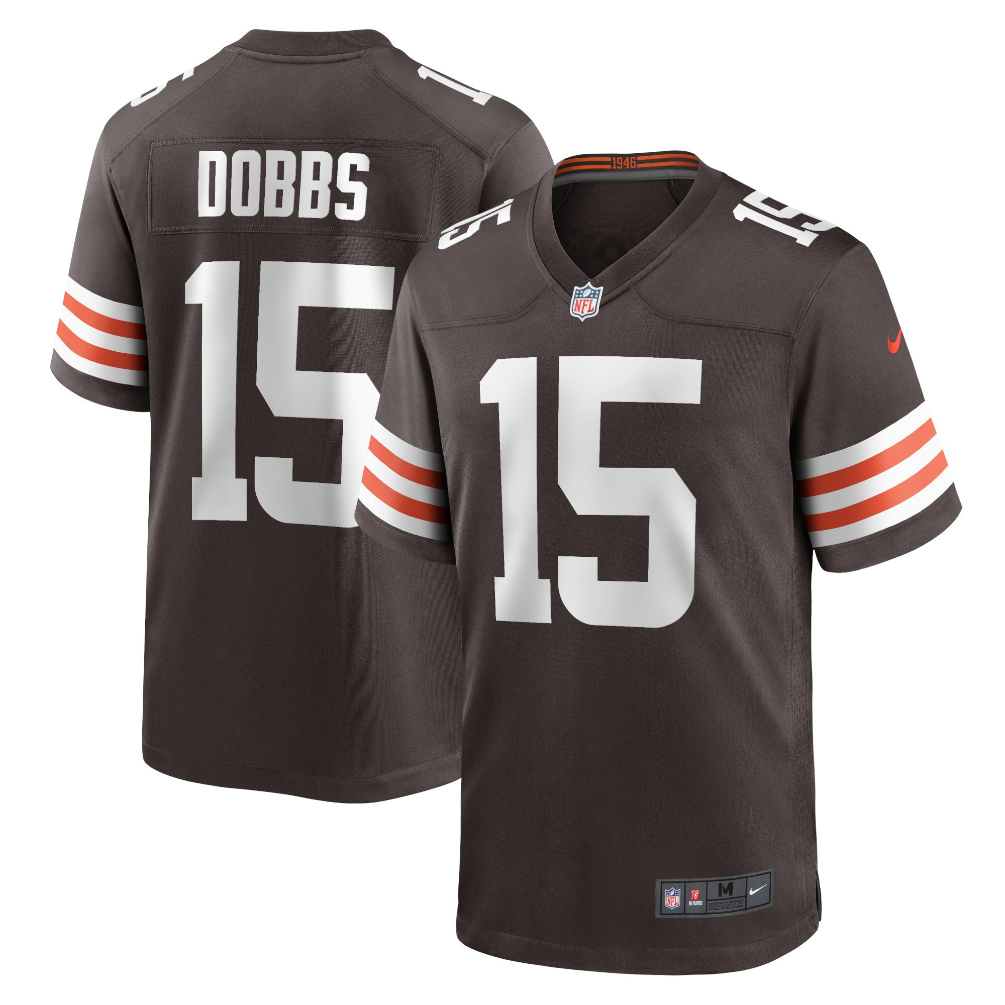 Joshua Dobbs Cleveland Browns Game Jersey - Brown Nfl