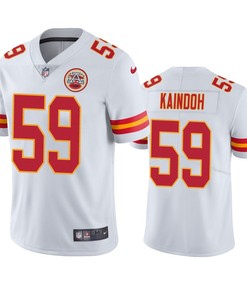 Joshua Kaindoh 59 Kansas City Chiefs White Vapor Limited Jersey