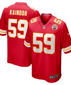 Joshua Kaindoh Kansas City Chiefs Game Jersey - Red Nfl