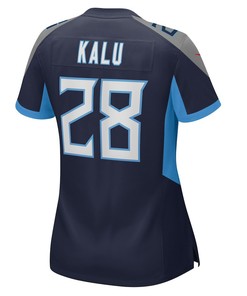 Joshua Kalu Tennessee Titans Women's Game Player Jersey - Navy