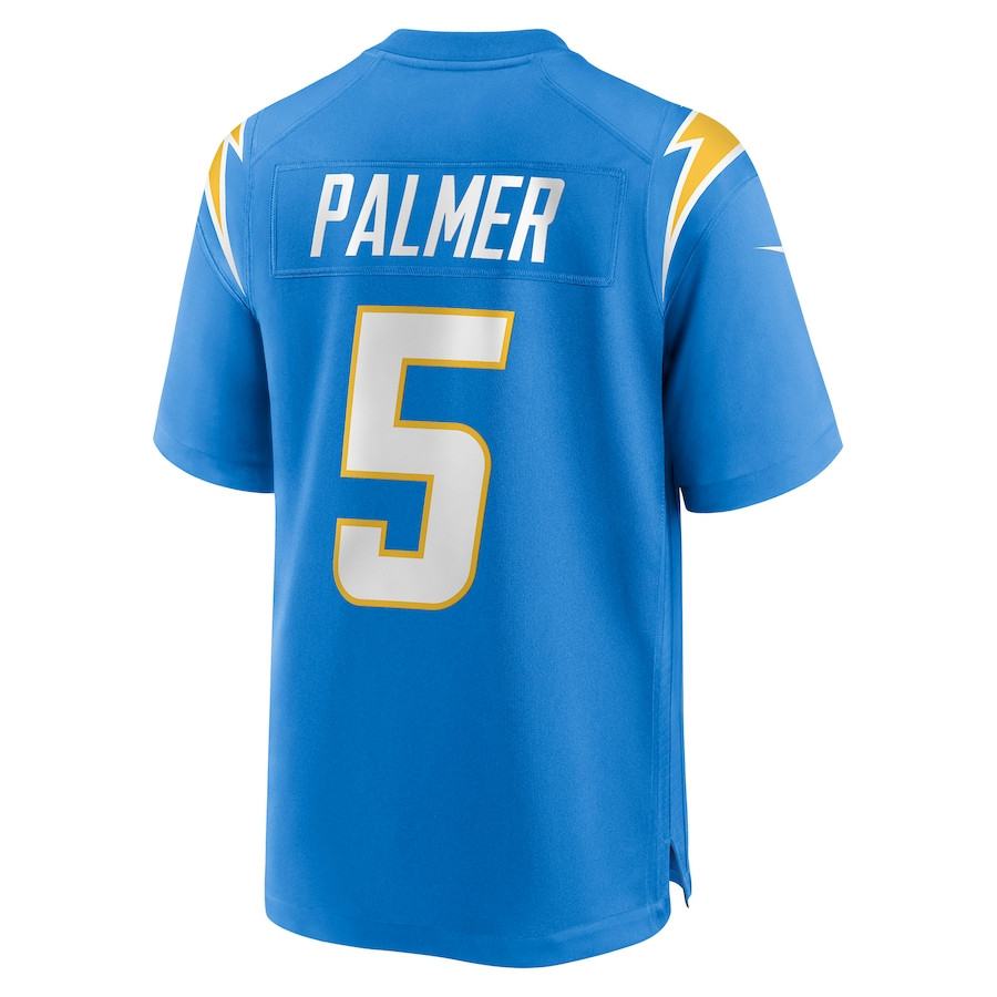 Joshua Palmer 5 Los Angeles Chargers Game Player Jersey - Powder Blue