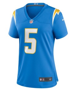 Joshua Palmer 5 Los Angeles Chargers Women's Game Player Jersey - Powder Blue