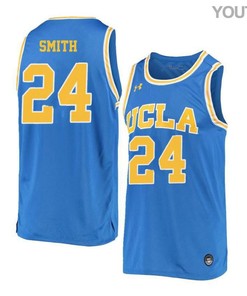Joshua Smith 24 UCLA Bruins Retro Elite Basketball Youth Jersey - Blue